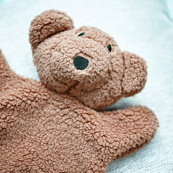 Personalised Soft Teddy Bear Comforter For Newborn, 8 of 11