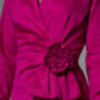 Barbara Fuchsia Evening Blouse With Bow And Rosette, thumbnail 4 of 4