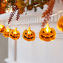 10 Halloween Pumpkin Fairy Lights, thumbnail 1 of 2
