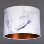 Carrara Marble Lampshade Choice Of Metallic Linings, thumbnail 3 of 7