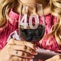 Personalised 40th Birthday Wine Glass, thumbnail 3 of 3