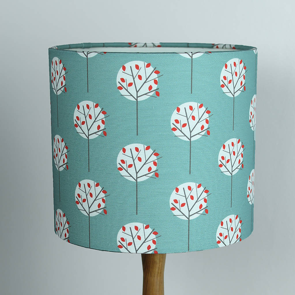 Tree Pattern Print Lampshade By Louise Brainwood
