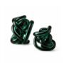 Clear Handblown Glass Knot Sculpture Set Of Two, thumbnail 4 of 12