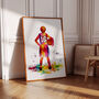 Personalised Custom Basketball Player Print, thumbnail 1 of 6