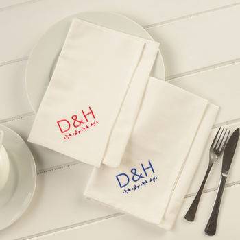 Personalised Organic Table Runner And Napkin Set, 7 of 9