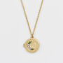 Gold Nightshade Moon Locket Necklace, thumbnail 1 of 8