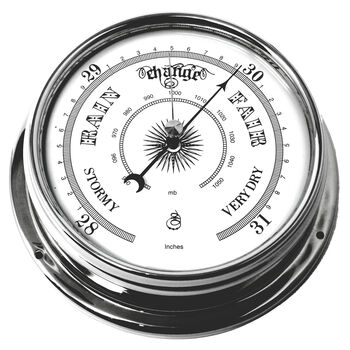 Classic Chrome Traditional Barometer, 2 of 10