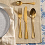 Personalised Gold Cutlery Gift Set With Free Gift Box, thumbnail 1 of 5