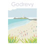 Godrevy St Agnes Cornwall Travel Print, thumbnail 4 of 6