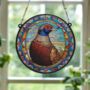 Pheasant Stained Glass Effect Suncatcher, thumbnail 3 of 6