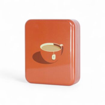 Tea Bag Travel Pocket Tin Tea Lover Gift Storage Box | Teacup, 5 of 9