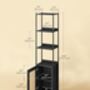 Six Tier Bookcase Freestanding Shelf Unit Metal Frame, thumbnail 12 of 12