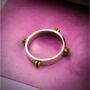 Screw Accent Sterling Silver Rings, thumbnail 5 of 8