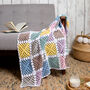 Granny Square Blanket Easy Crochet Kit, thumbnail 1 of 8