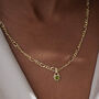 Peridot Heart Chunky Figaro Necklace, thumbnail 1 of 9