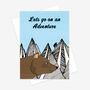 'Lets Go On An Adventure' Mountain Bear Card, thumbnail 2 of 2