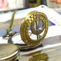 Personalised Bronze Pocket Watch With Sextant Design, thumbnail 3 of 6