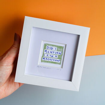 Funny Marathon Mini Art Print, 2 of 8