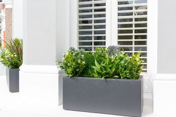 Evergreen Artificial Window Box In Small, 2 of 2