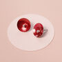 Delicate Pink Graphic Silver Ear Studs, thumbnail 3 of 10