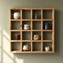 Handcrafted Solid Wooden Cup And Mug Display Shelf, thumbnail 6 of 7