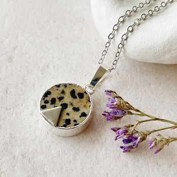 Dalmatian Jasper Personalised Gemstone Necklace, 4 of 7