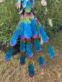 Elegant Free Standing Peacock Ornament, 3 of 10