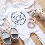 Personalised New Born Baby Grow, thumbnail 1 of 12
