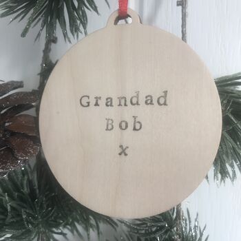 Personalised Robin Christmas Decoration, 2 of 4