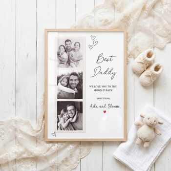 Personalised Best Daddy Photo Print, Mum, Auntie Photo Print, Any Relation, 2 of 3