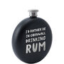 I'd Rather Be In Cornwall Drinking Rum 6oz Hip Flask, thumbnail 2 of 3