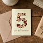 Love Hearts Wood 5th Anniversary Card, thumbnail 3 of 3