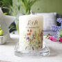 Floral Personalised Anniversary Or Wedding Candle, thumbnail 7 of 9
