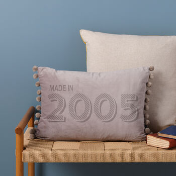 Personalised 21st Birthday Velvet Cushion, 12 of 12