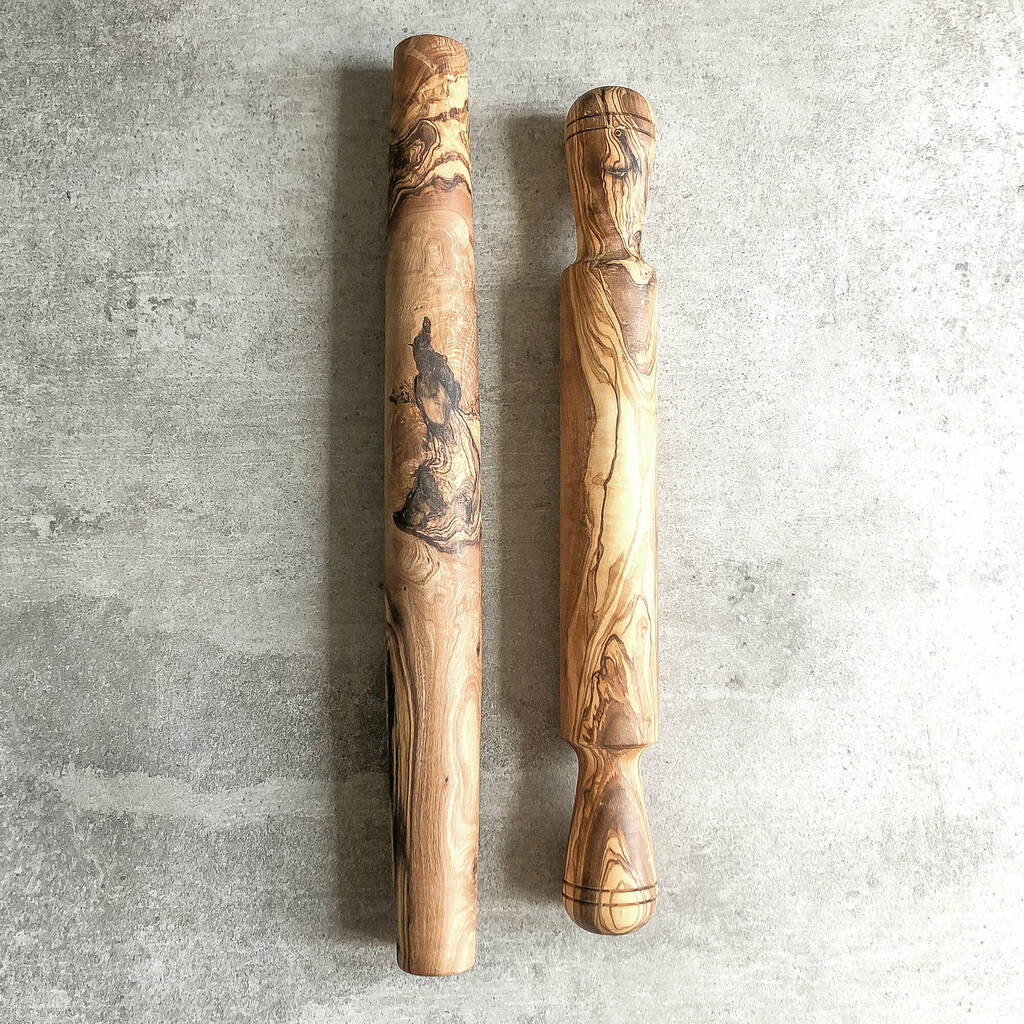 Wooden Rolling Pin - Olive Wood, 1 of 3