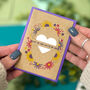 Sunflower Wreath Plantable Seed Card For Easter, thumbnail 1 of 2