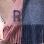Personalised Brushed Check Chunky Blanket Scarf, thumbnail 5 of 12