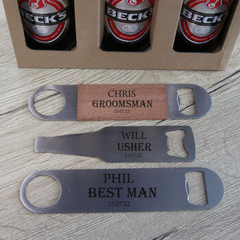Personalised Beer Gift Box With Bar Blade, 8 of 12