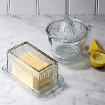 Glass Louella Butter Dish, 2 of 3