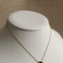 Five Leaf Black Single Clover Pendant Necklace, thumbnail 2 of 5