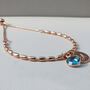 Rose Gold Plated Personalised Birthstone Bracelet, thumbnail 1 of 7