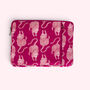 Laptop Or iPad Case | Pink Tiger Print D, thumbnail 2 of 2