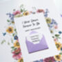 Personalised Floral Forever To Go Anniversary Card, thumbnail 4 of 7