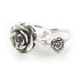 Large Sterling Silver Rose Ring, thumbnail 5 of 7