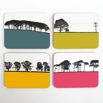 Rural Landscape Table Mat And Coaster Set Of Eight, 11 of 11