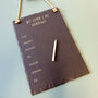 Be' Sydd I De Heddiw? Slate Meal Planner, thumbnail 2 of 3