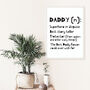 Personalised Dad Or Daddy Gift Definition Print, thumbnail 2 of 5