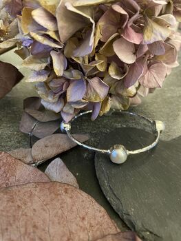 Silver Plated Bangle With Four Semi Precious Stones, 6 of 10