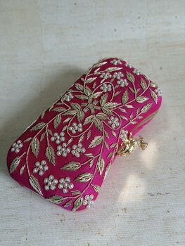 Hot Pink Frog Clasp Clutch, 12 of 12