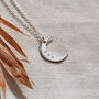 Personalised Name Crescent Moon Silver Necklace, thumbnail 3 of 10